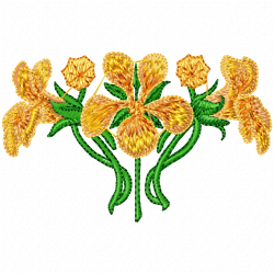 Flowers Embroidery Design 7 Flowers Embroidery Design 7